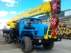 Кран автомобильный 25 т 22 м (КАМАЗ, УРАЛ)