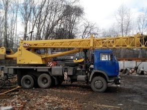 Кран автомобильный 25 т 28 м (КАМАЗ) (Вездеход)