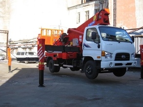 Автовышка Hyundai 28 метров (телескоп)