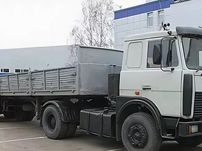 Автомобиль Маз панель 13,6 метров, борт 20 тонн
